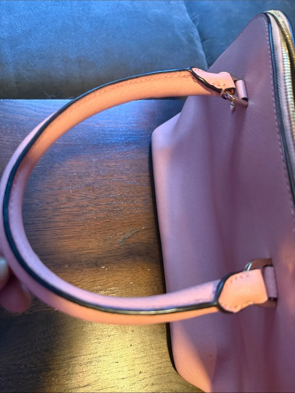 Michael Kors Orange Saffiano Dome Satchel - Gold Hardware